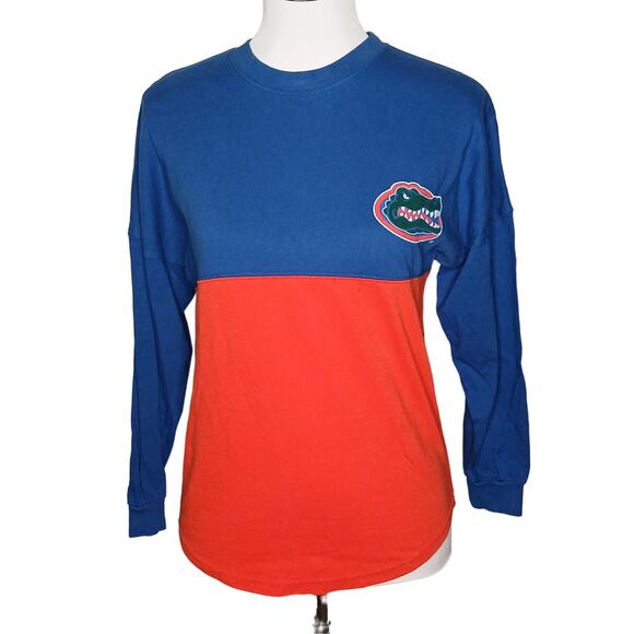 LK Apparel Long Sleeves University of Florida Blue Red Gators Shirt Small - Picture 1 of 8